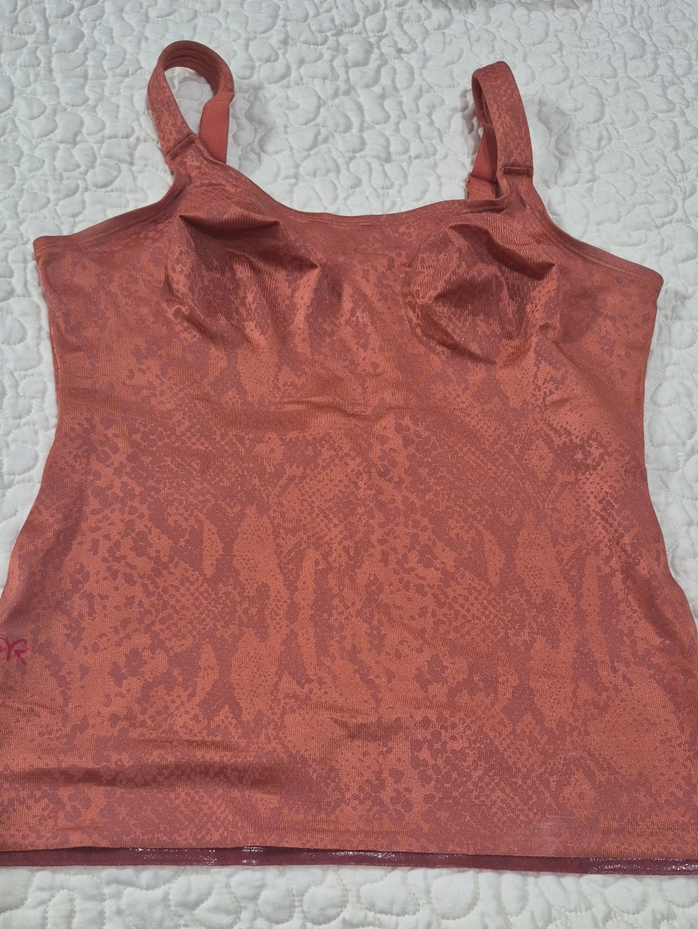 Ruby Ribbon Rust Snake-Print Camisole Size 36